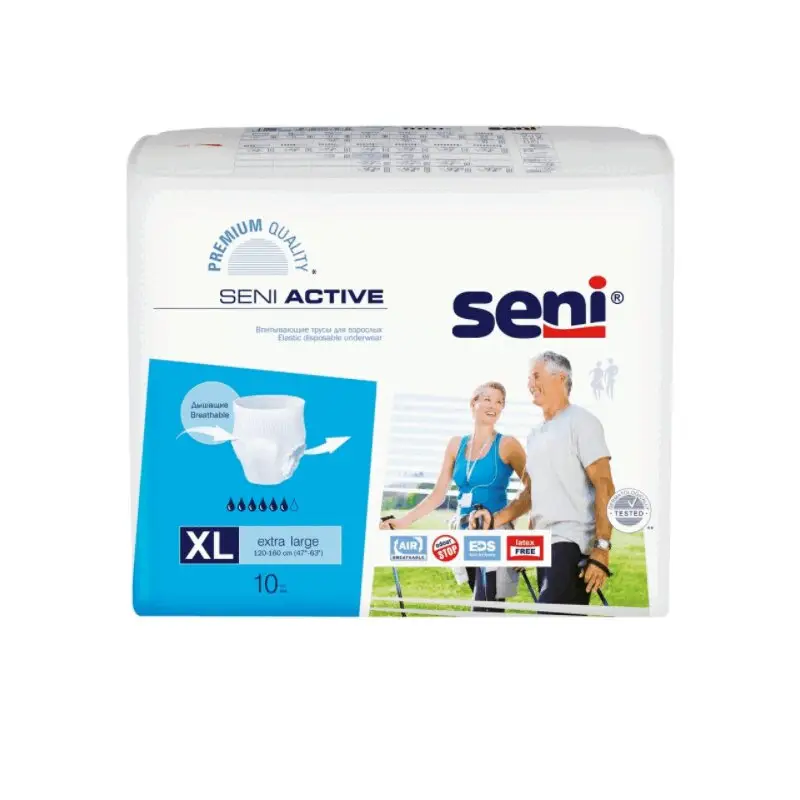 Трусики-подгузники Seni Active Extra L, 10 шт — защита и комфорт
