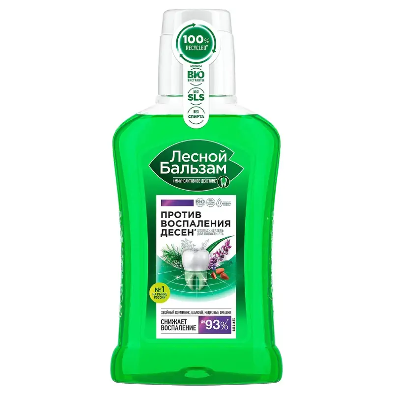 Лесной бальзам Кедр-Шалфей – Ополаскиватель для десен