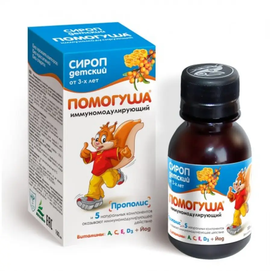Помогуша Сироп иммуномодулирующий для детей 3+ 100 мл