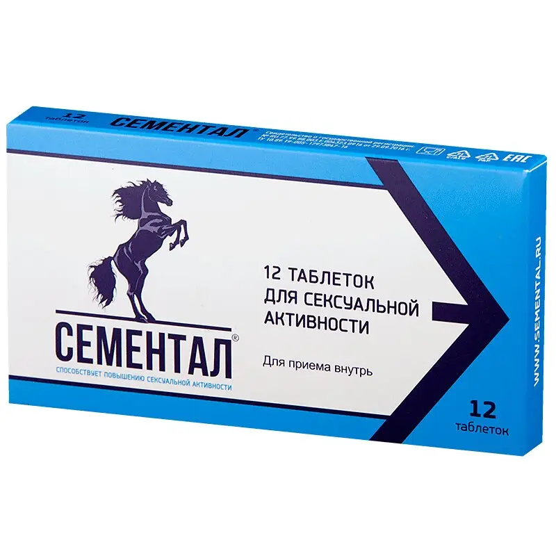 Сементал 875 мг №12 — натуральное средство для потенции