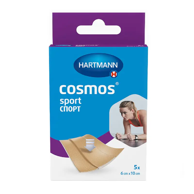 Космос Спорт Пластырь Эластичный 6×10см №5 для защиты кожи