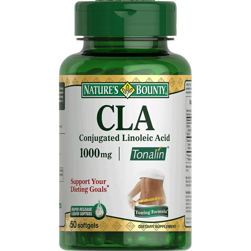 Нэйчес Баунти Тоналин КЛК 1000 мг для контроля веса, 50 капсул