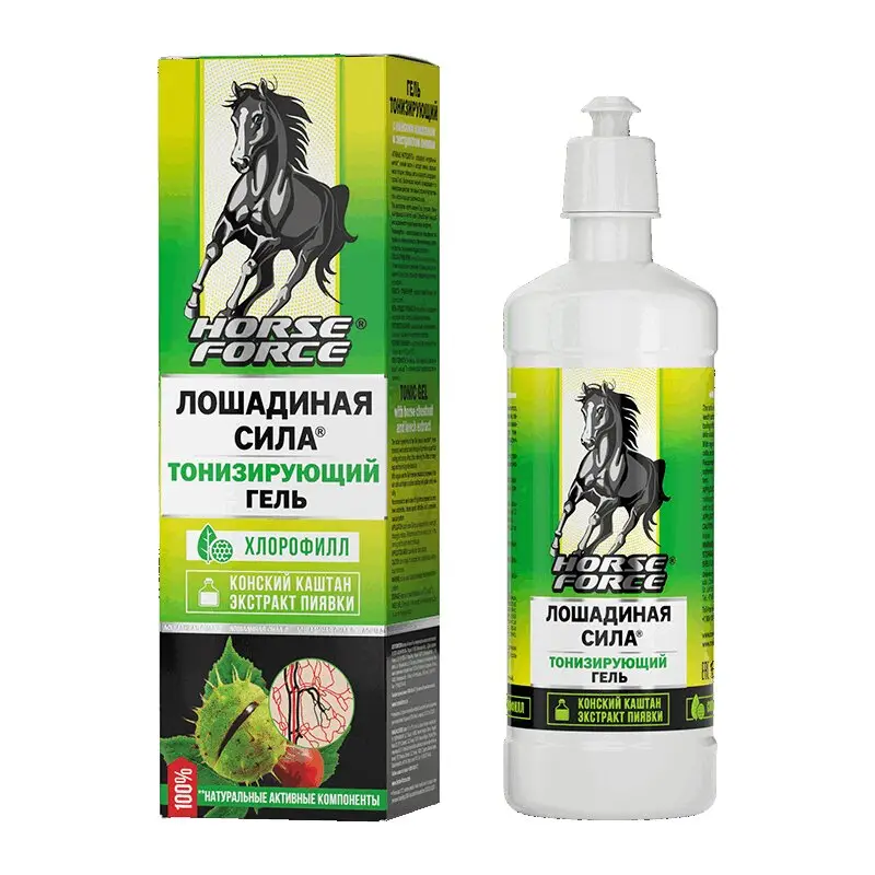 Лошадиная Сила гель для ног с каштаном и пиявкой 500 мл