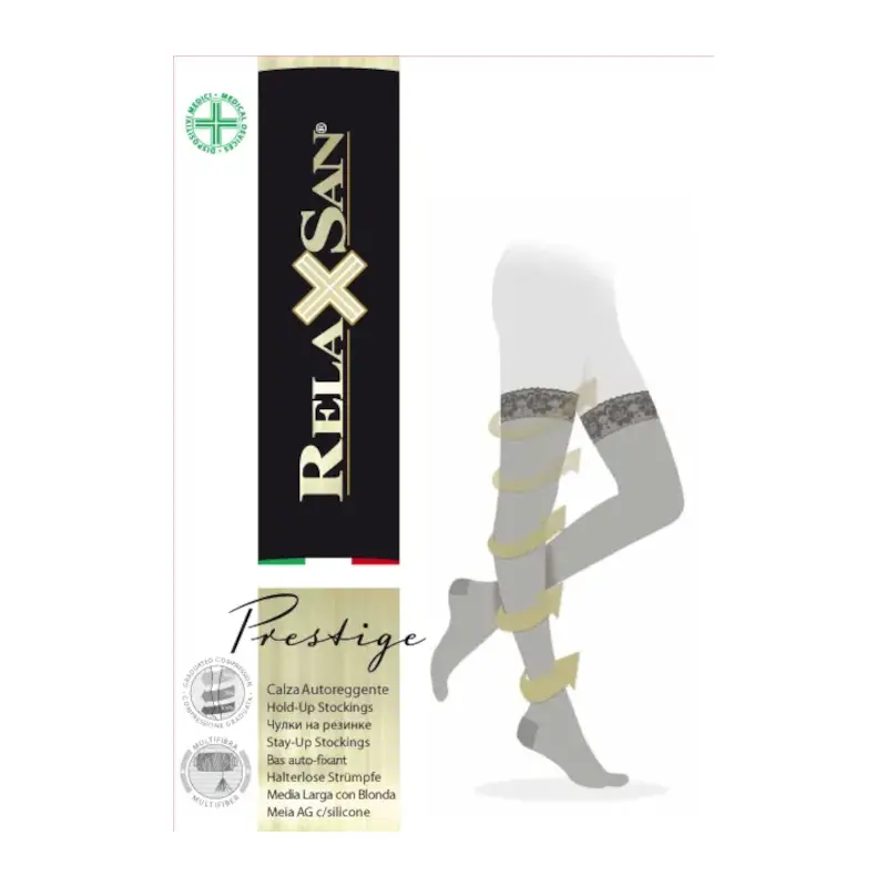 Компрессионные чулки Relaxsan Prestige 140Den черные р.2