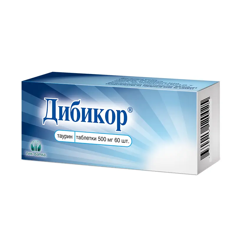 Дибикор 500 мг №60 — поддержка сердца, печени и сосудов