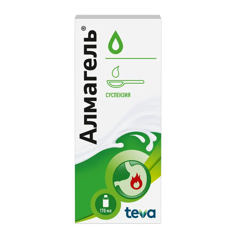 Алмагель суспензия 170 мл — быстрое облегчение изжоги