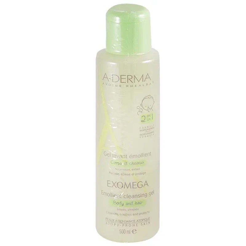 А-Дерма Экзомега Контрол Гель Смягчающий Очищающий 2В1 Для Сухой Кожи 500Мл