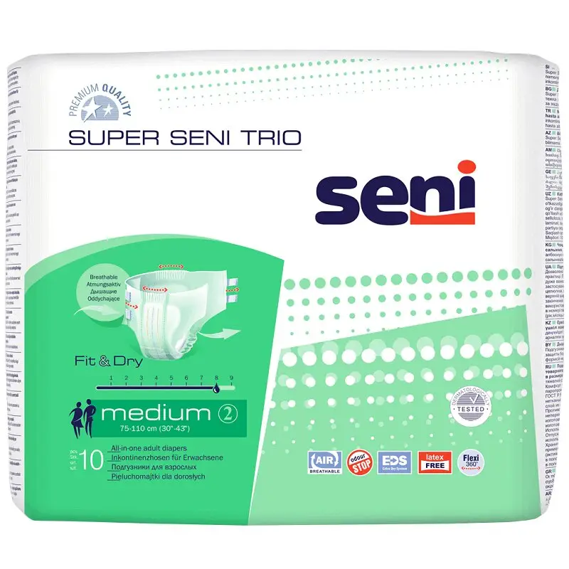Подгузники Seni Super Trio Medium №10 для тяжелого недержания