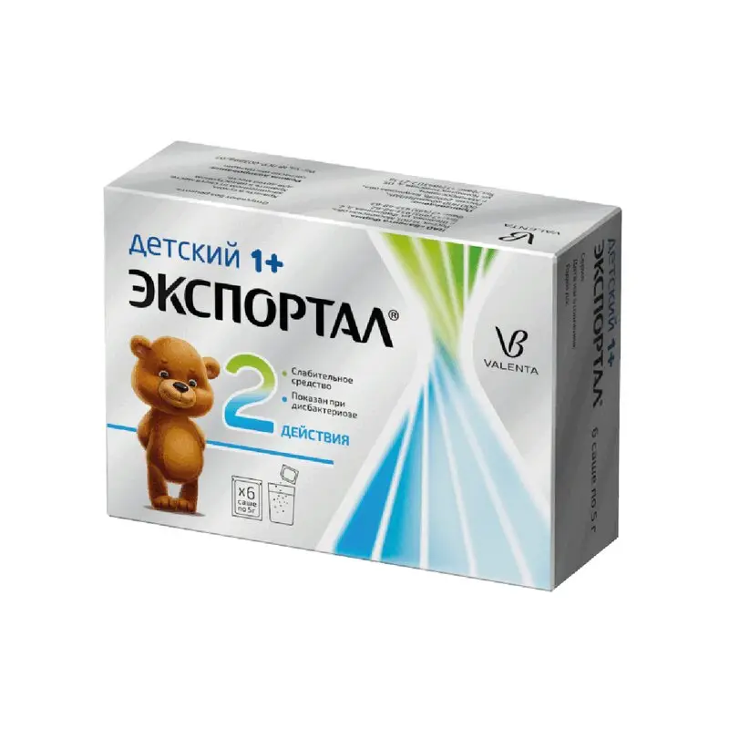 Экспортал для детей 5 г №6 — мягкое слабительное с лактитолом