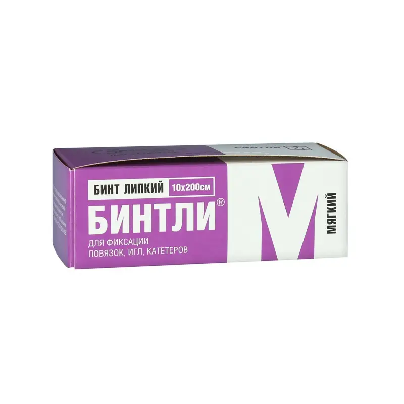 Бинт Липкий Бинтли-М проницаемый 10x200 см – надежная фиксация
