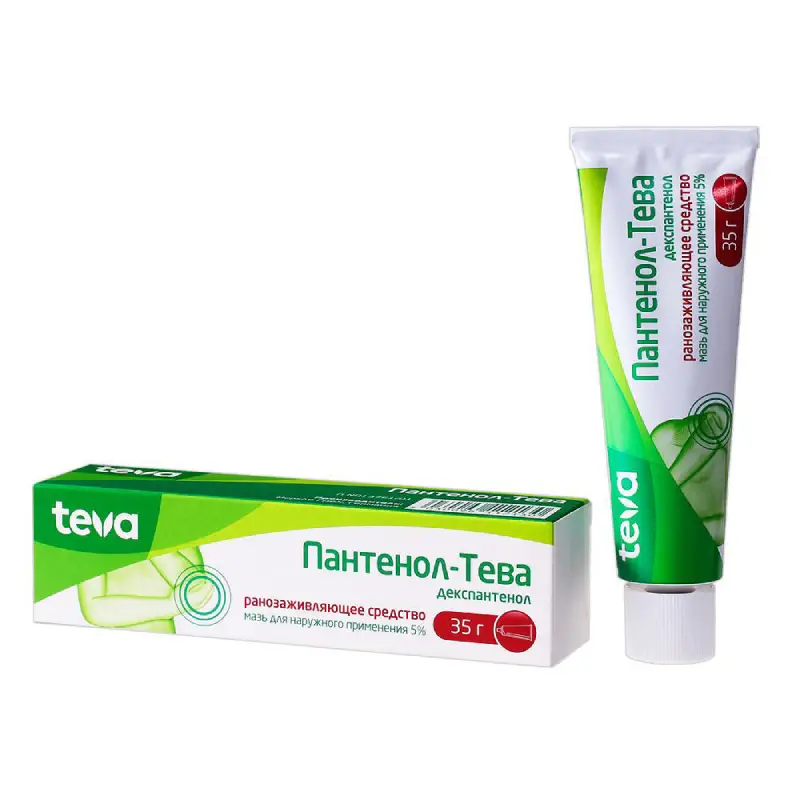 Пантенол-Тева мазь 5% для восстановления и заживления кожи