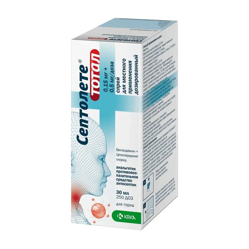 Септолете Тотал спрей 30 мл для местного применения