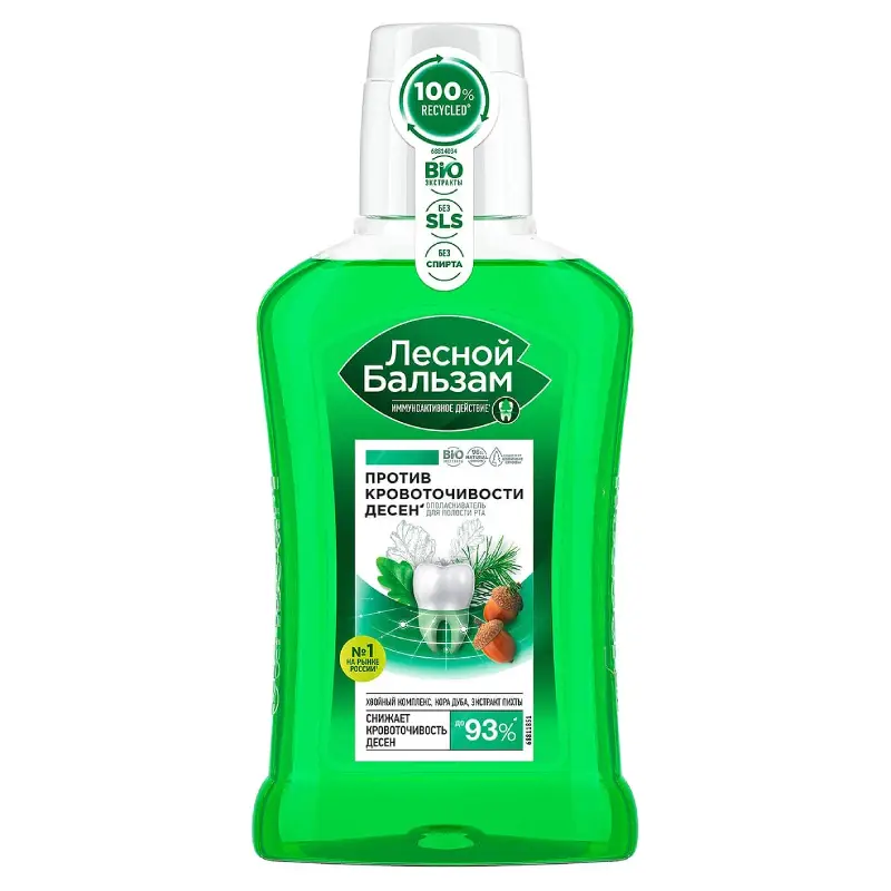 Лесной Бальзам Ополаскиватель Десен Кора Дуба и Пихта 250 мл