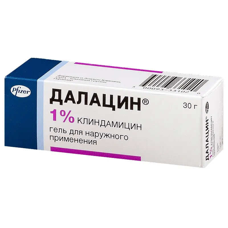 Далацин гель 1% 30 г — лечение акне и воспалений кожи