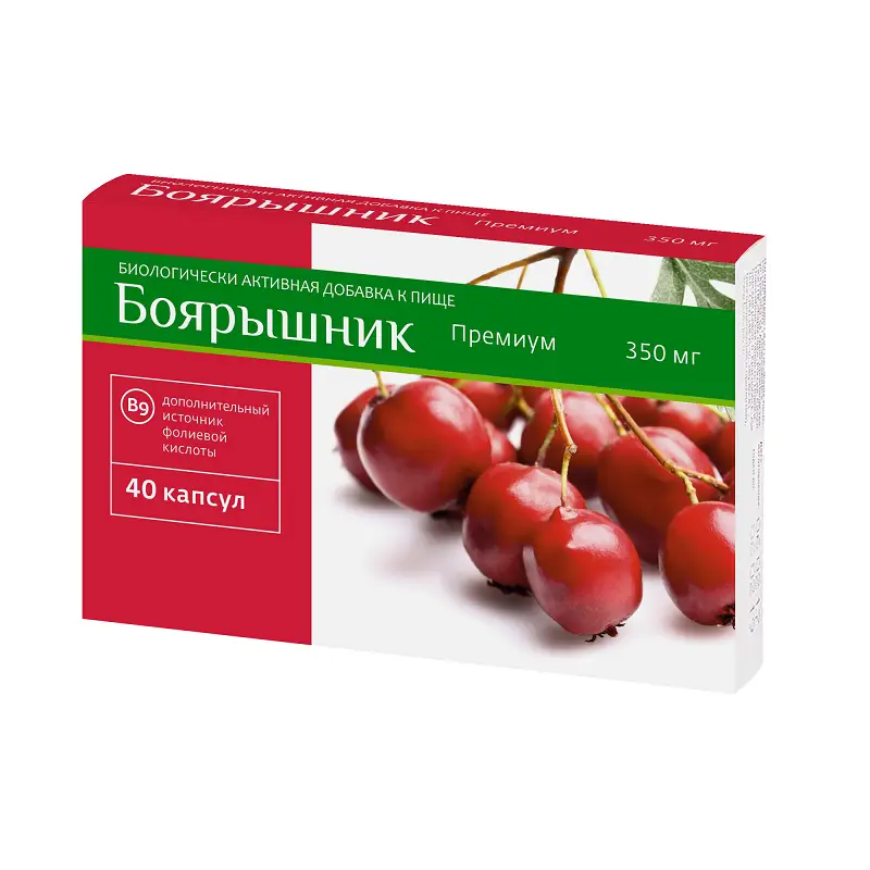 Pl Боярышник Премиум капсулы №40 для сердца и тонуса