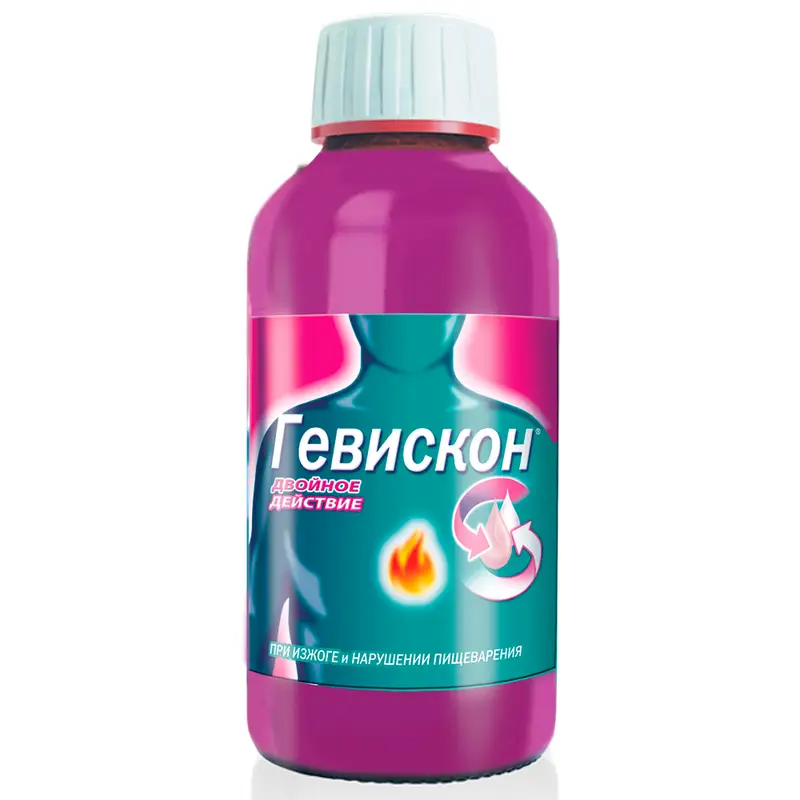 Гевискон Двойное Действие от изжоги - мятная суспензия 150 мл