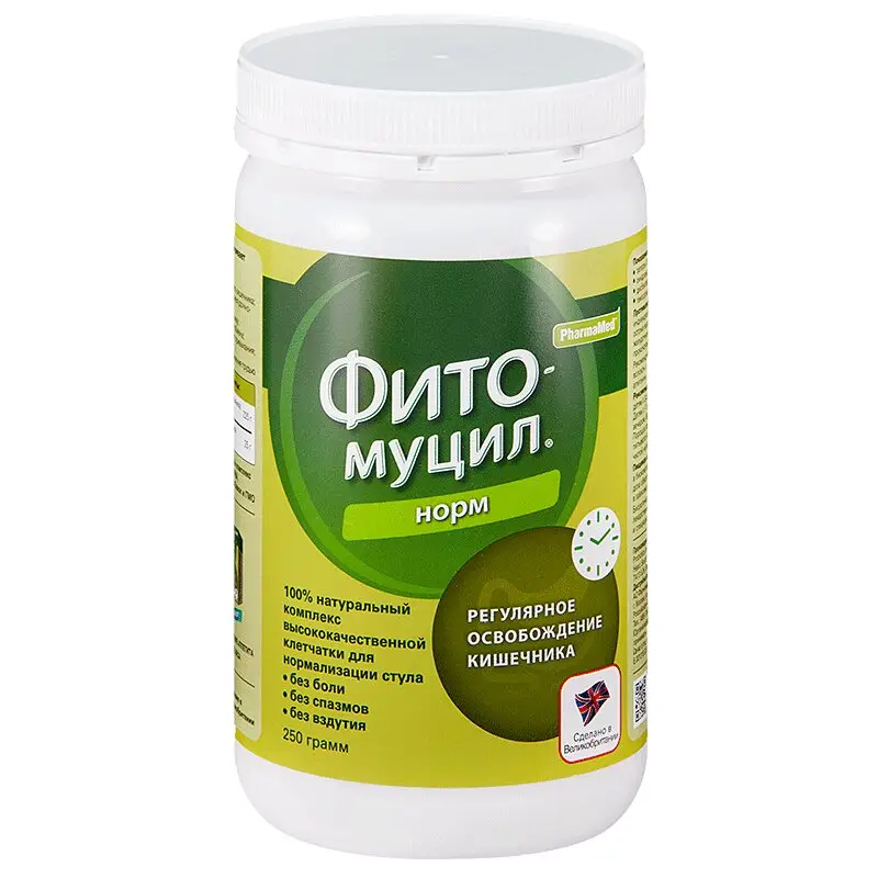 Фитомуцил Норм 250г — средство от запоров и для микрофлоры