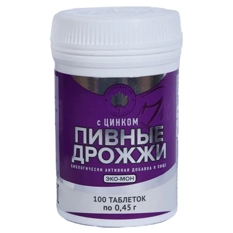 Эко-Мон Дрожжи Пивные + Цинк №100 для укрепления здоровья