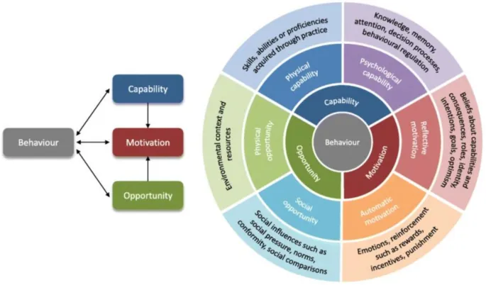 Рисунок 1: Схема компонентов модели COMB и их связь с доменами TDF