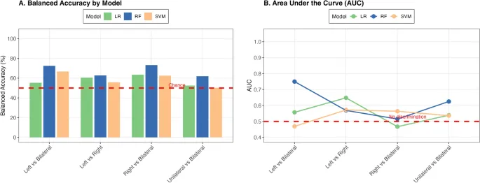 Рис. 4: Показатели производительности машинного обучения (сбалансированная точность и ROC AUC).