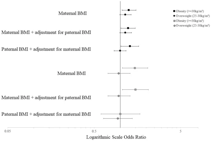 Рисунок 2: График, демонстрирующий зависимость выраженности симптомов гиперактивности от гестационного возраста.