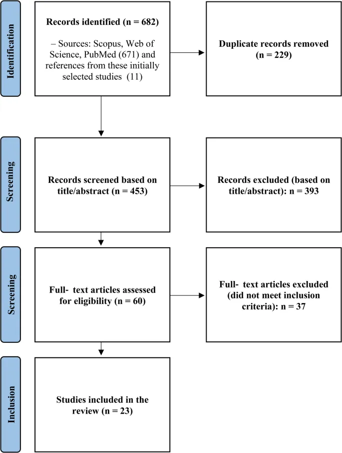 блок-схема PRISMAScR