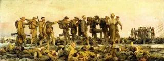Картина под названием 'Газовый' Джона Сингера Сарджента, 1919 год