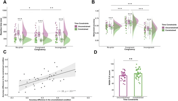 Рис. 2. Поведенческие результаты.